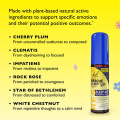 Child-friendly sleep aid with plant-based, homeopathic formula