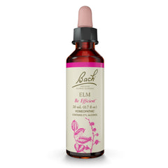 Elm Bach Original Flower Remedy bottle with dropper