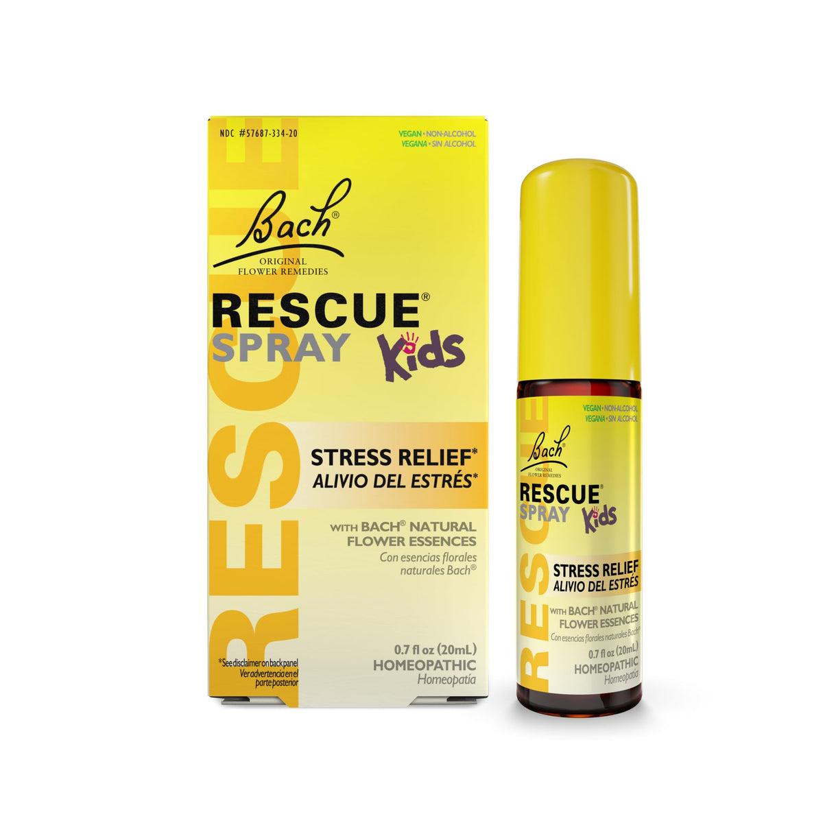 Front view of Bach RESCUE Kids Spray 20mL
