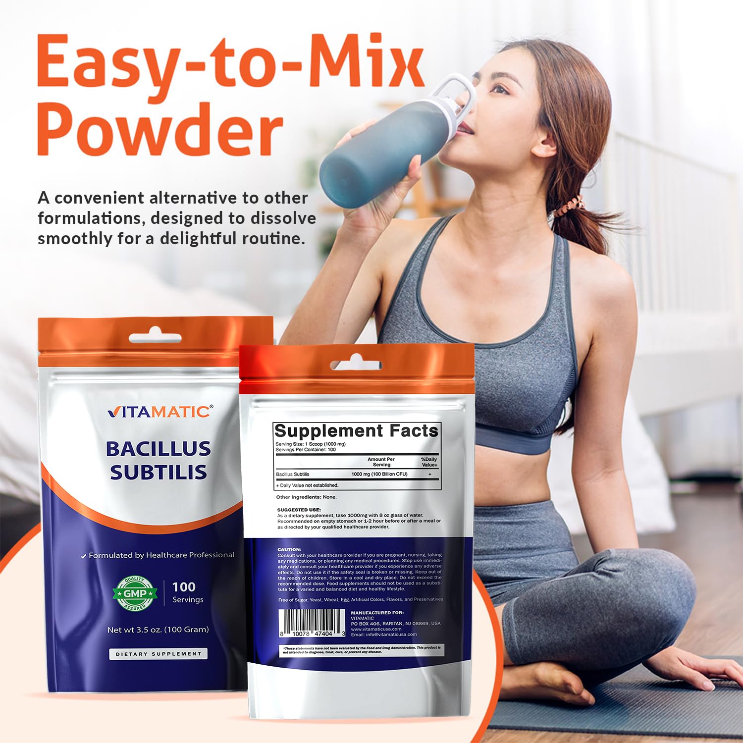 Powder showing 100 Billion per serving potency