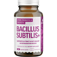 Hero image of Bacillus Subtilis spore-based probiotic bottle