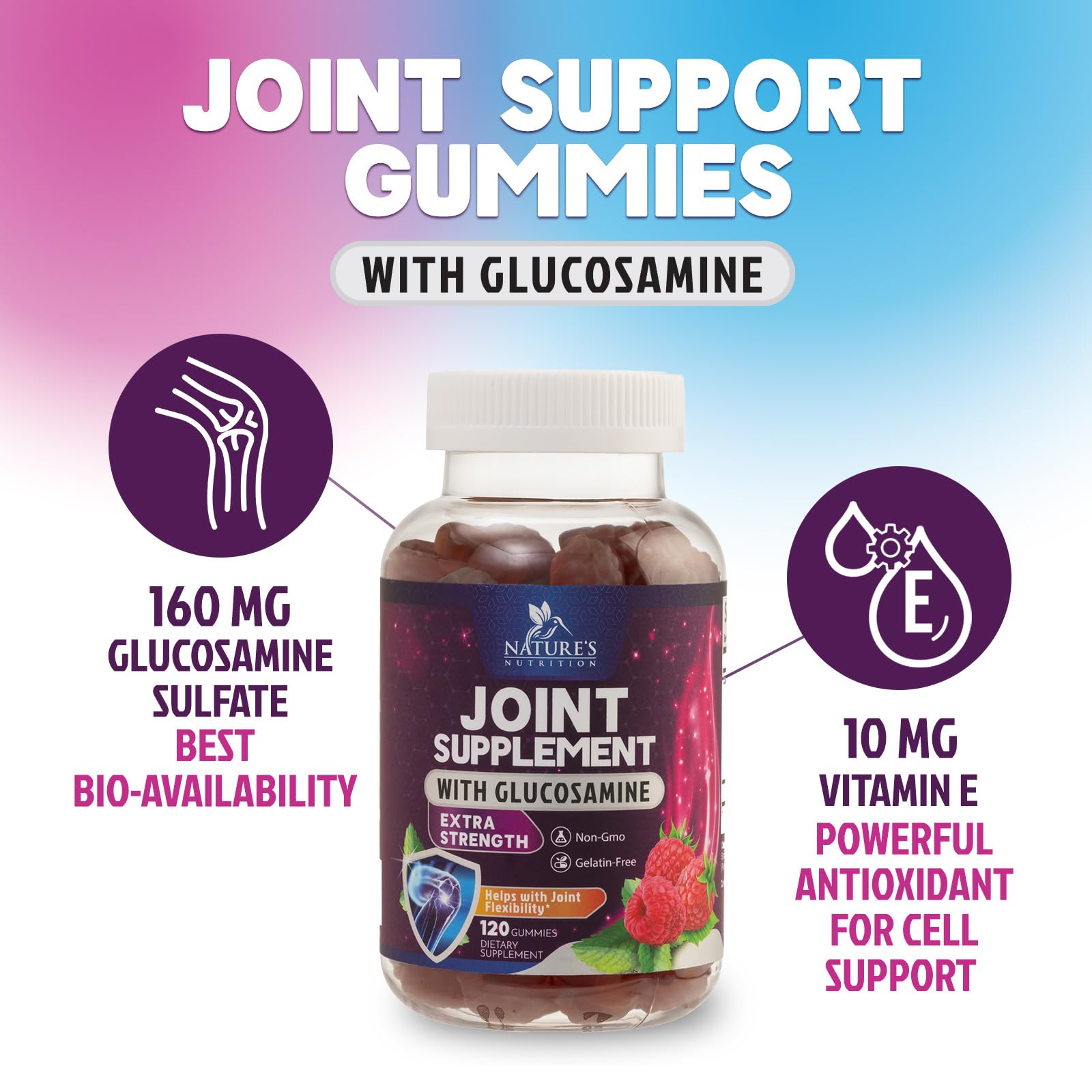 Back, knee, and hand joint health gummies