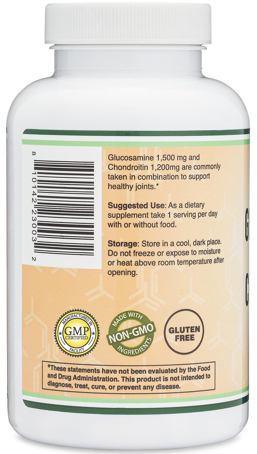 Back of bottle with ingredients and testing certificates