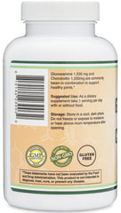 Back of bottle with ingredients and testing certificates
