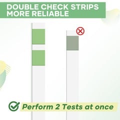 Dual colorimetric pads on BACNUNN urine protein test strip