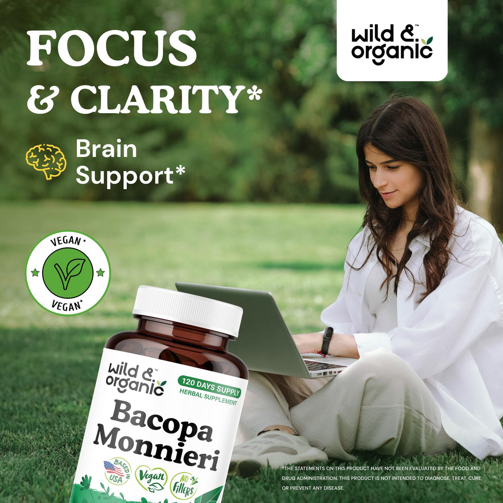 Hero image: Bacopa Monnieri Capsules 600 mg 120-count
