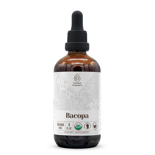 Bacopa USDA Organic Alcohol-Free Tincture bottle 4 oz