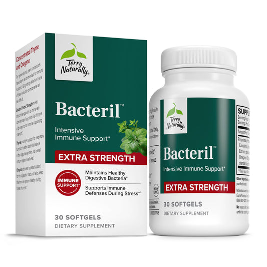 Bacteril Extra Strength bottle front label