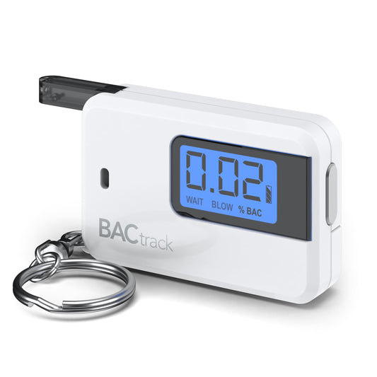 BACtrack Go Keychain Breathalyzer White front view