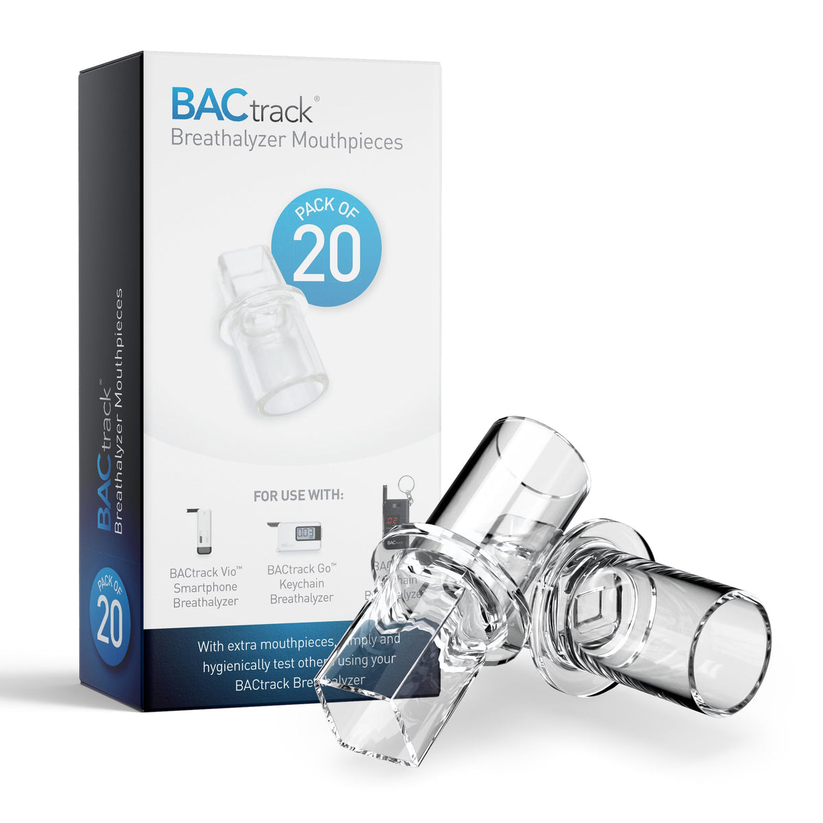 BACtrack Keychain Mouthpiece in packaging