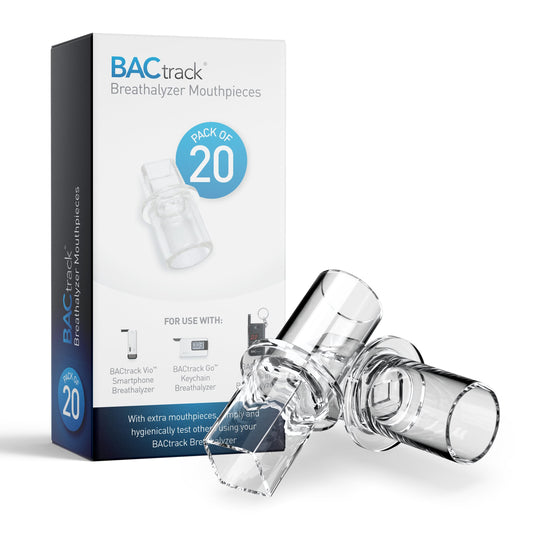 BACtrack Keychain Mouthpiece in packaging