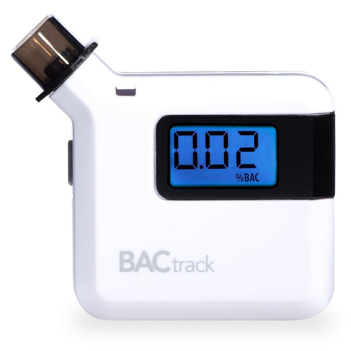 BACtrack S35 portable breathalyzer with Caribbean blue LCD display
