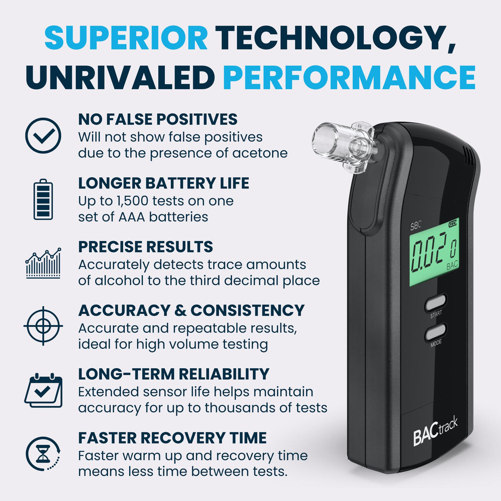 Two BACtrack S80 breathalyzers in a 2-pack