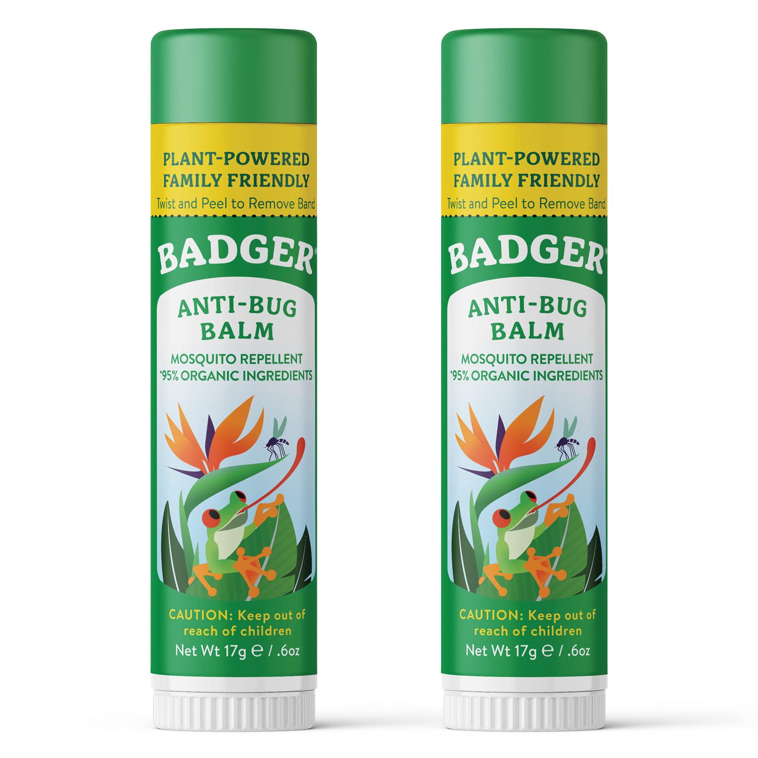 Badger Bug Repellent Stick application—mess-free, natural mosquito protection on skin.