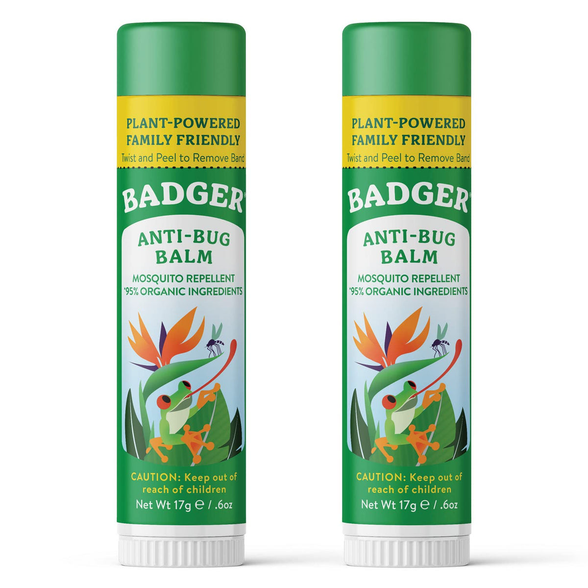 Badger Bug Repellent Stick application—mess-free, natural mosquito protection on skin.