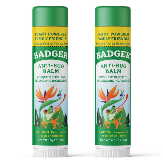 Badger Bug Repellent Stick application—mess-free, natural mosquito protection on skin.