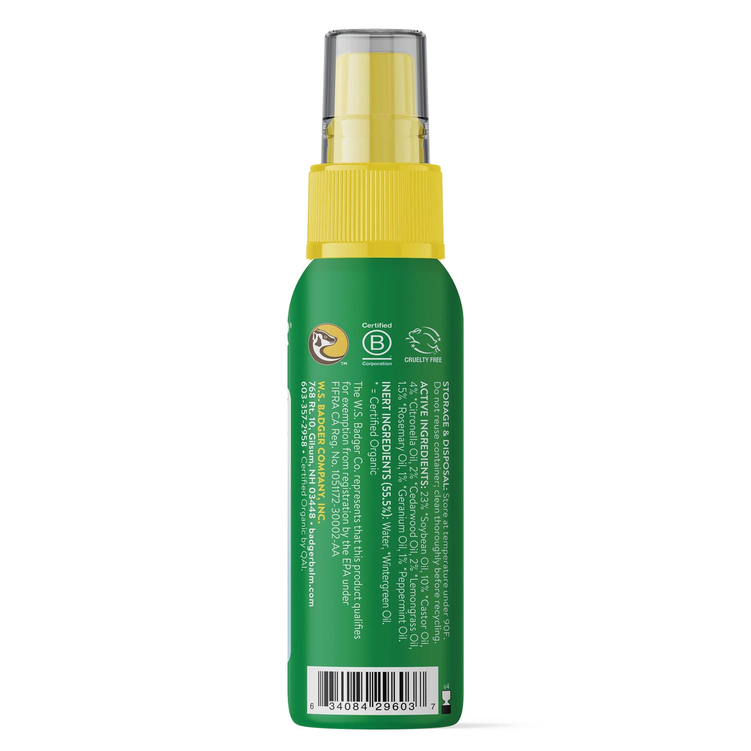 Badger Bug Spray aluminum bottle is rugged and travel-ready.