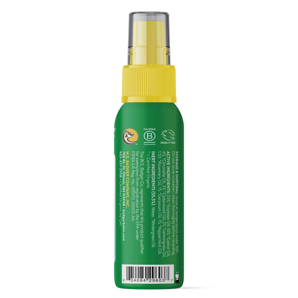 Badger Bug Spray aluminum bottle is rugged and travel-ready.