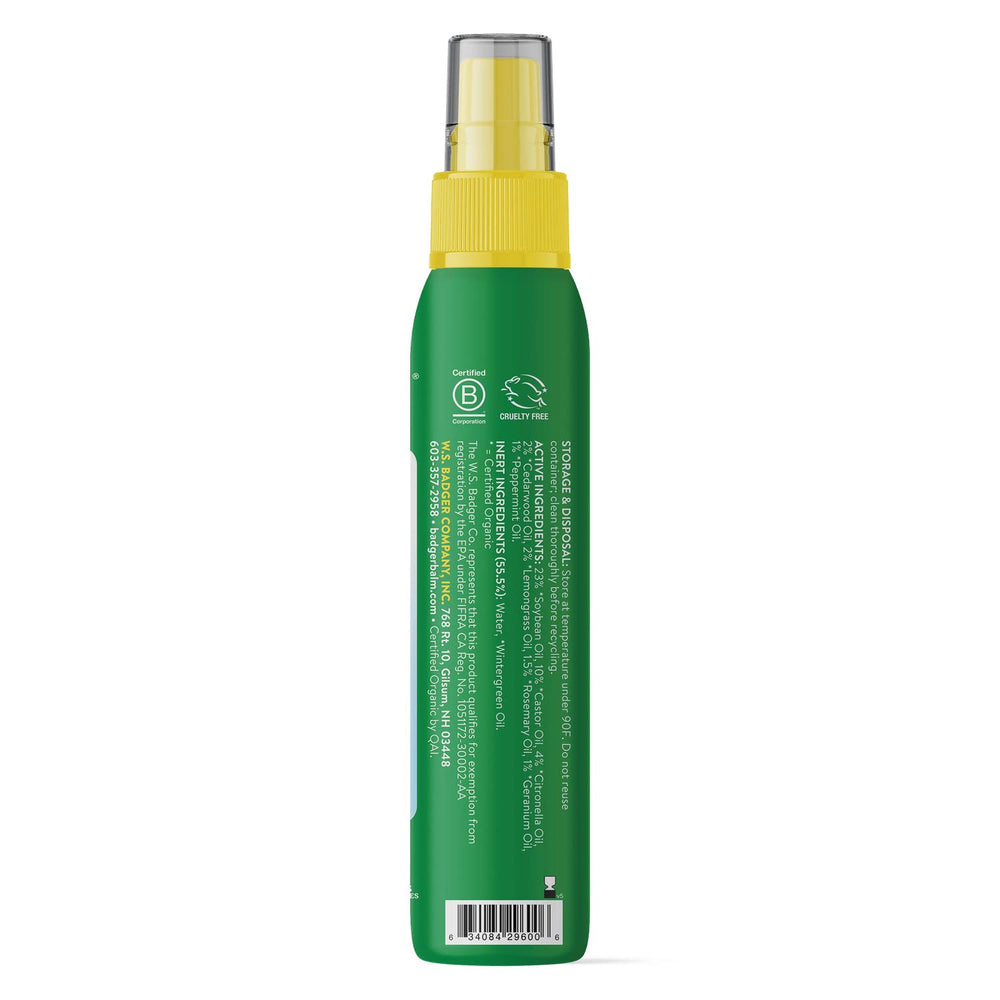 Badger Bug Spray family use outdoors during hiking, gentle for kids.