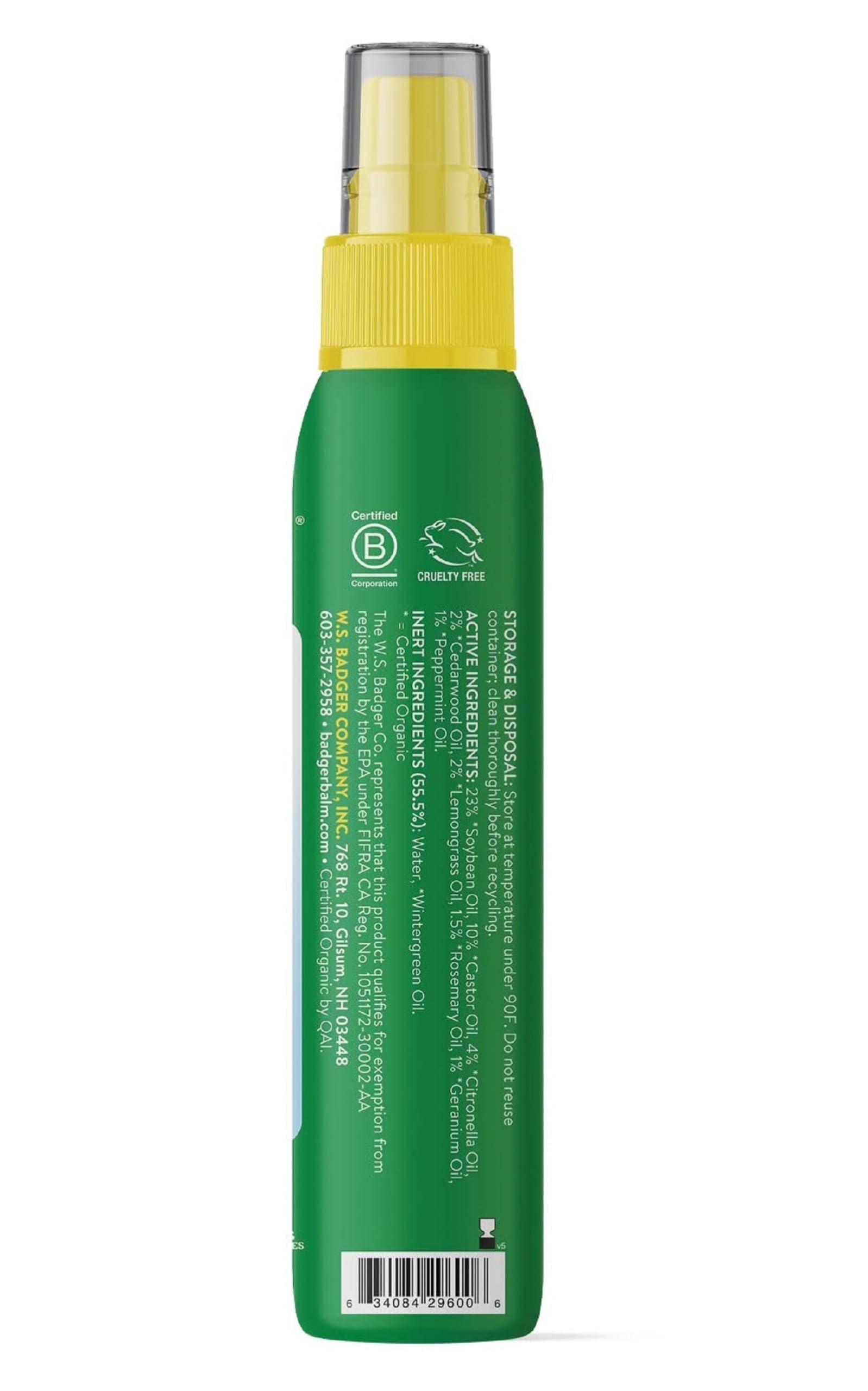 Badger Bug Spray pump-action demonstrates easy, quick application during outdoor activities and camping