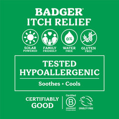 Badger Organic oatmeal menthol texture close-up showing natural cooling and relief.