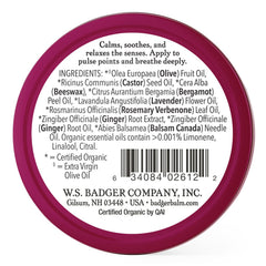 Badger Sleep Balm on lips provides moisture and soothing fragrance