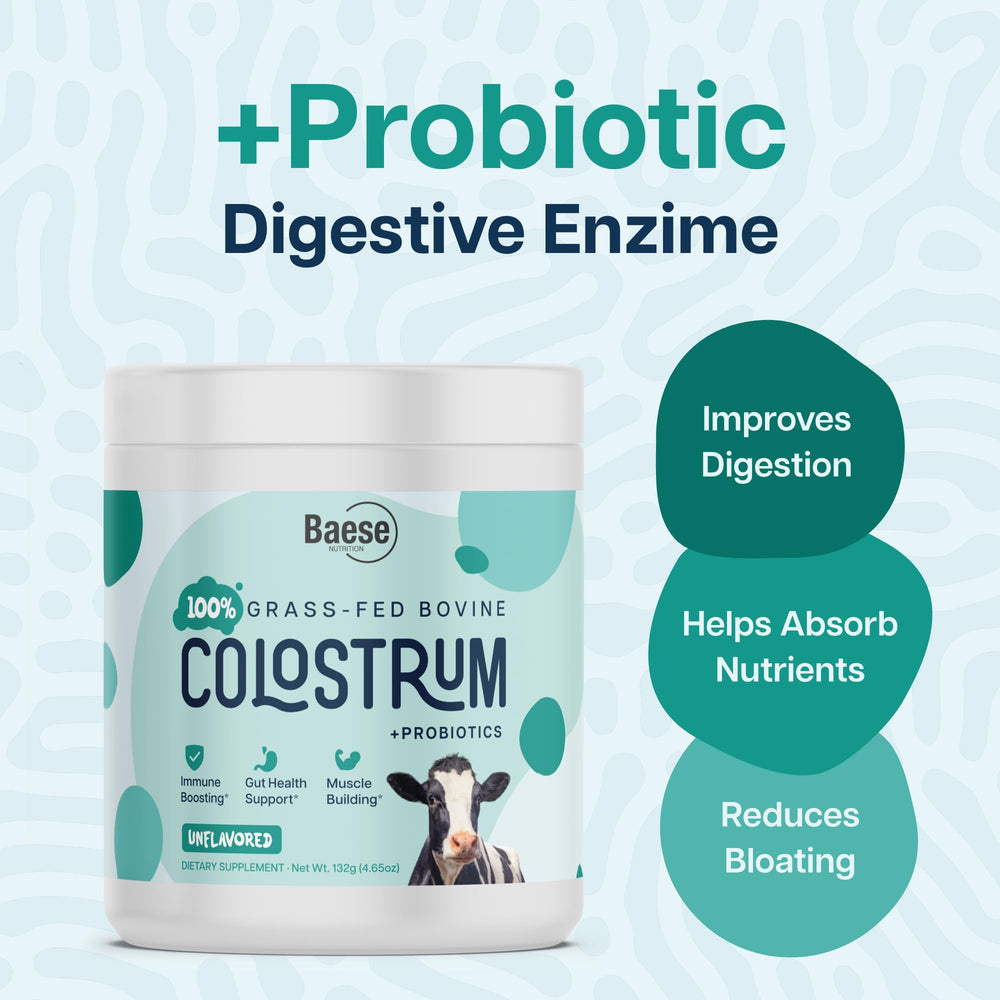 Bovine colostrum powder scoop and serving size