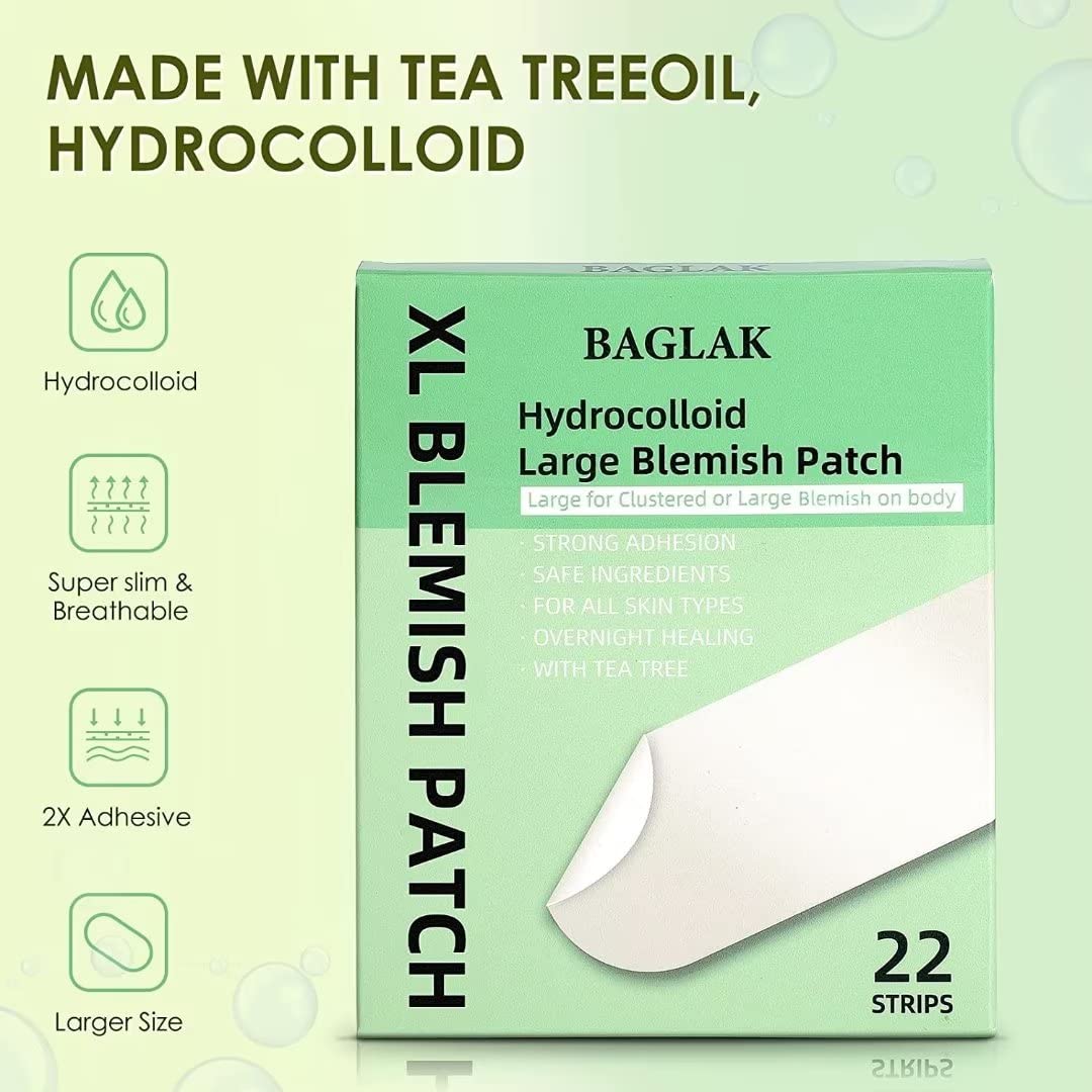 BAGLAK after-use patch removed to reveal protected, clean skin surface.