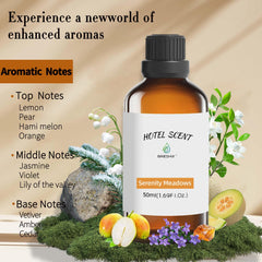 BAIESHIJI hotel-diffuser-oil-glass-bottle image shows pure aroma ideal for diffuser.