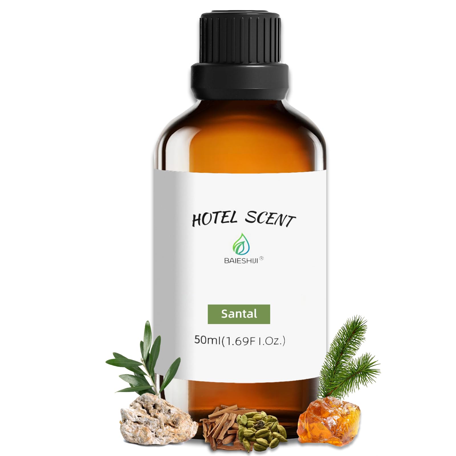 BAIESHIJI Santal Scent diffuser oil bottle delivers long-lasting hotel luxury in any room