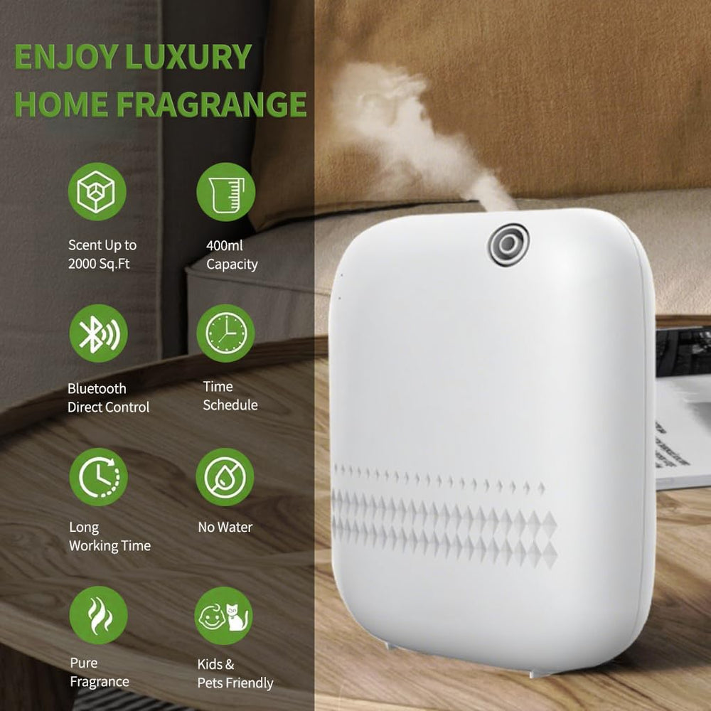 Baieshiji Scent Diffuser top-control panel enables easy fragrance adjustment.