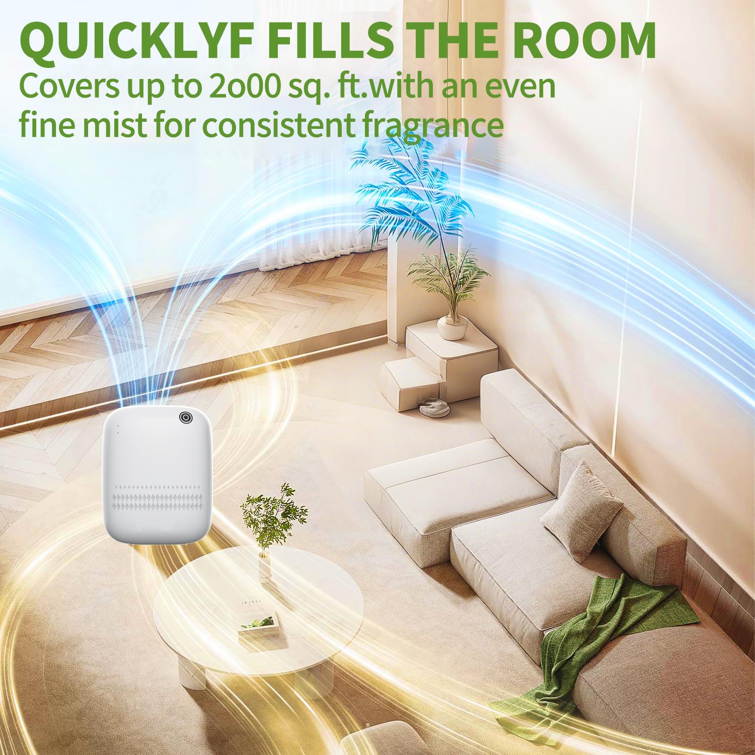 Baieshiji Waterless diffusion system reduces mess and cleanup.