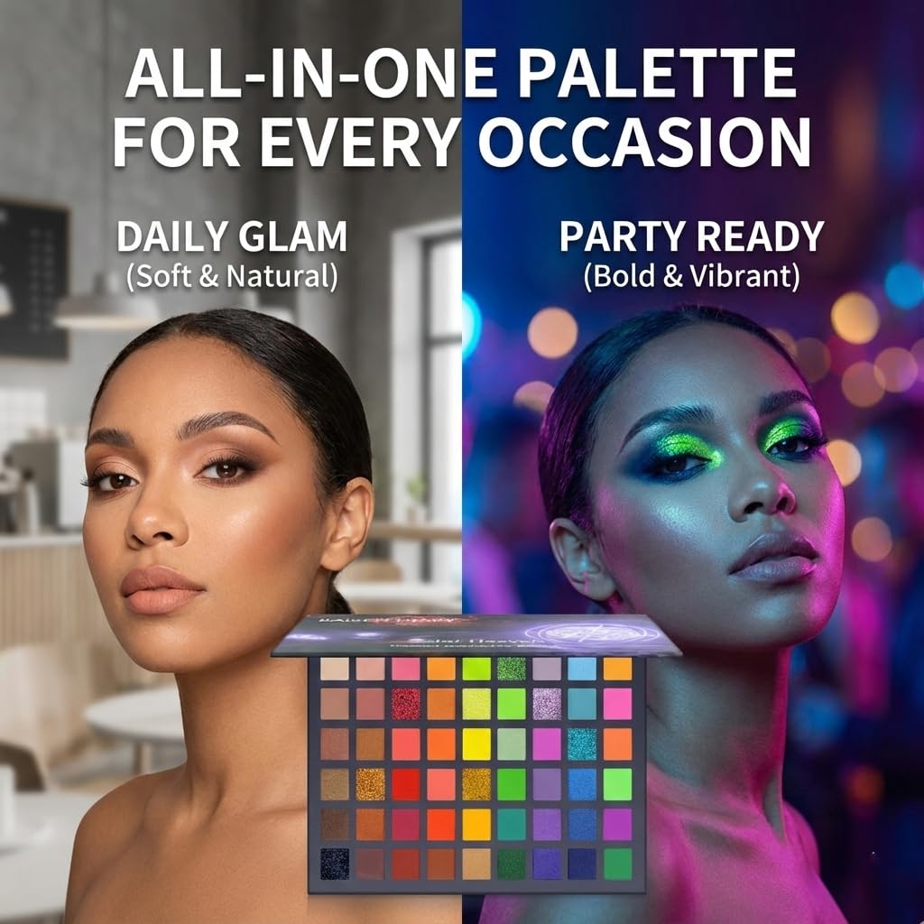 BAISEN DIARY 54-color shimmer swatches add multidimensional shine for party-ready looks