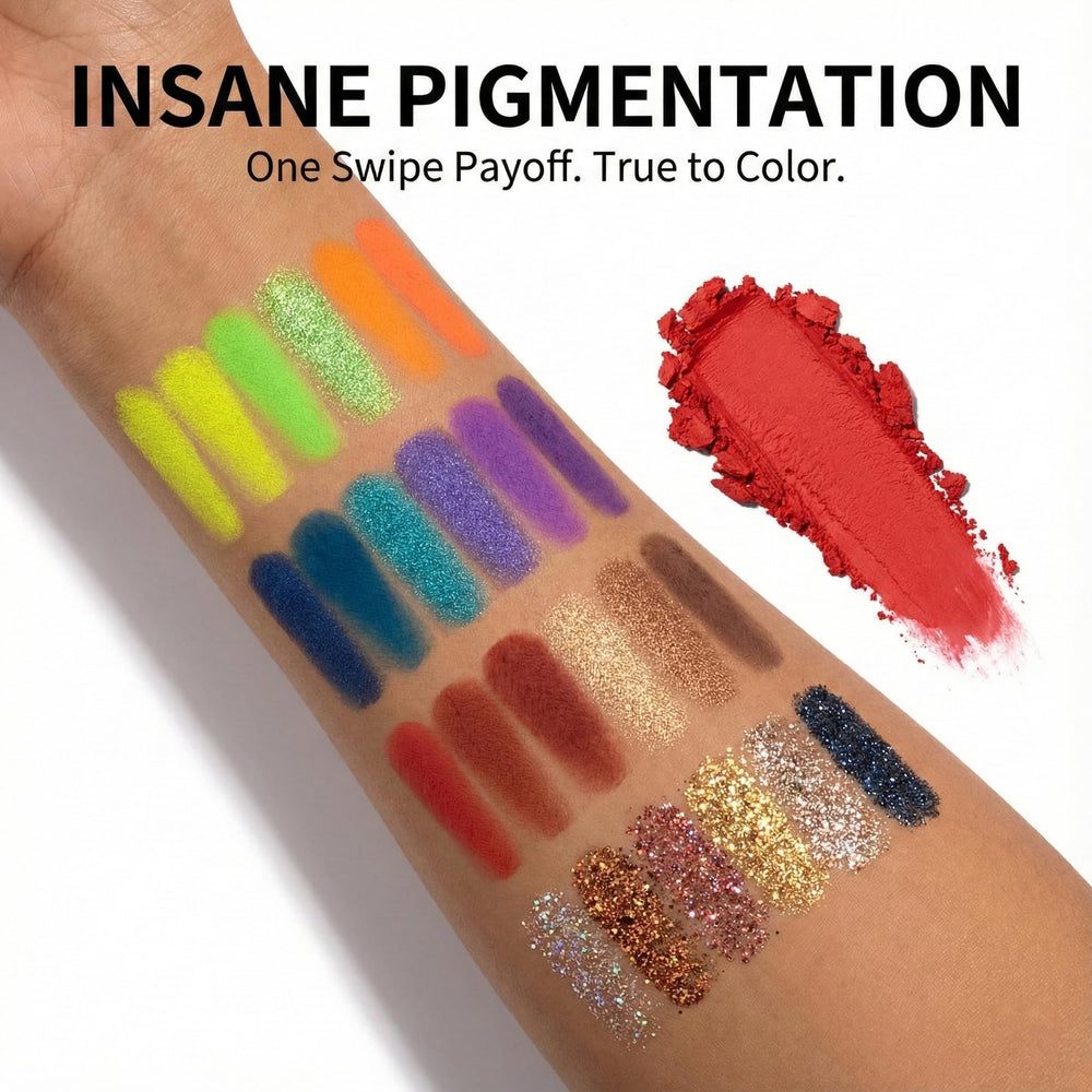 BAISEN DIARY 54-color palette supports wet or dry application for versatile textures