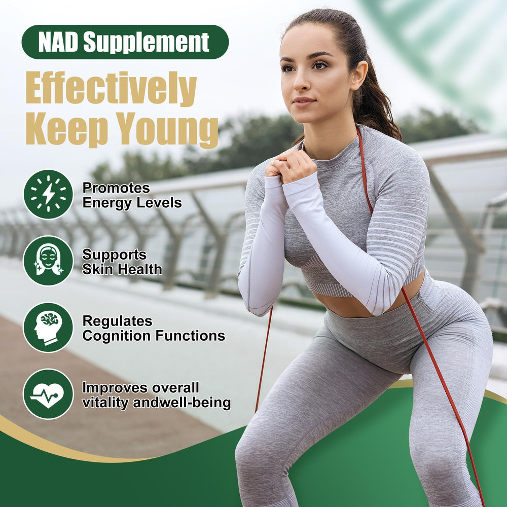 Label of BAKAKOUL NAD Supplement with ingredients and endorsements