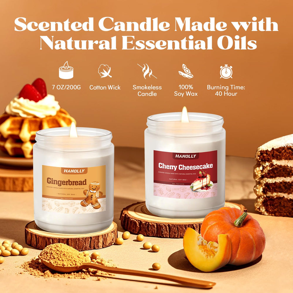 Cherry Cheesecake scented soy candle