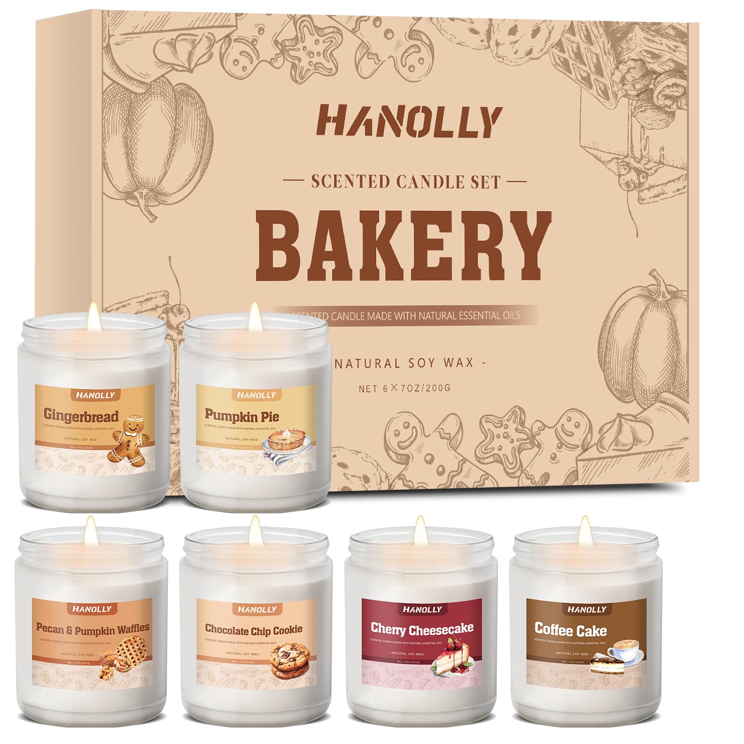 Pumpkin Pie scented soy jar candle