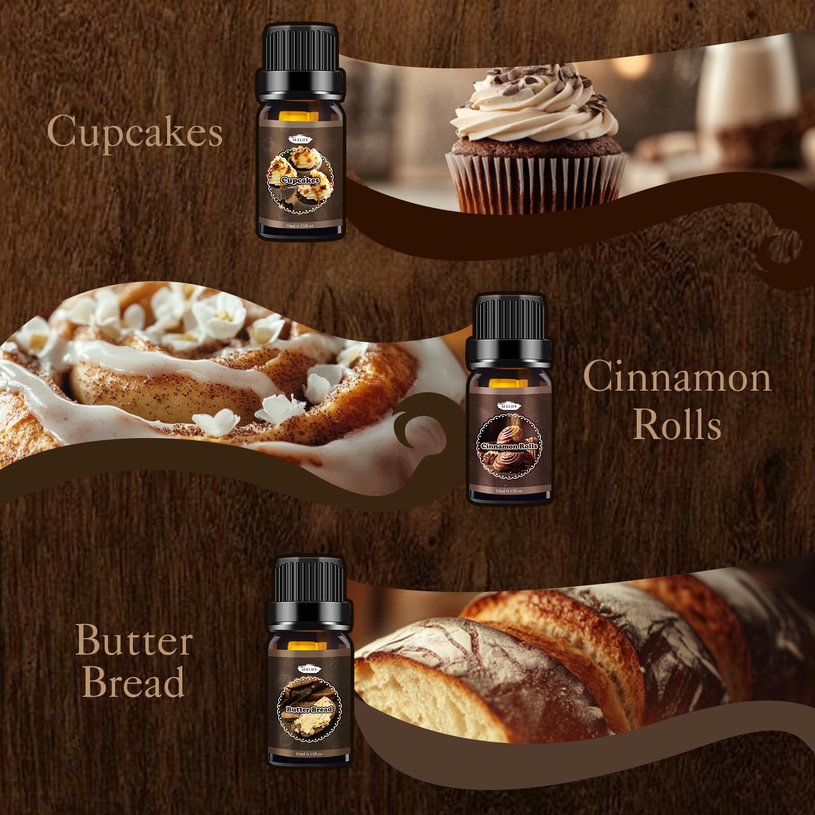 Cookies bakery essential oil 10ml for home fragrance and aroma diffusers.