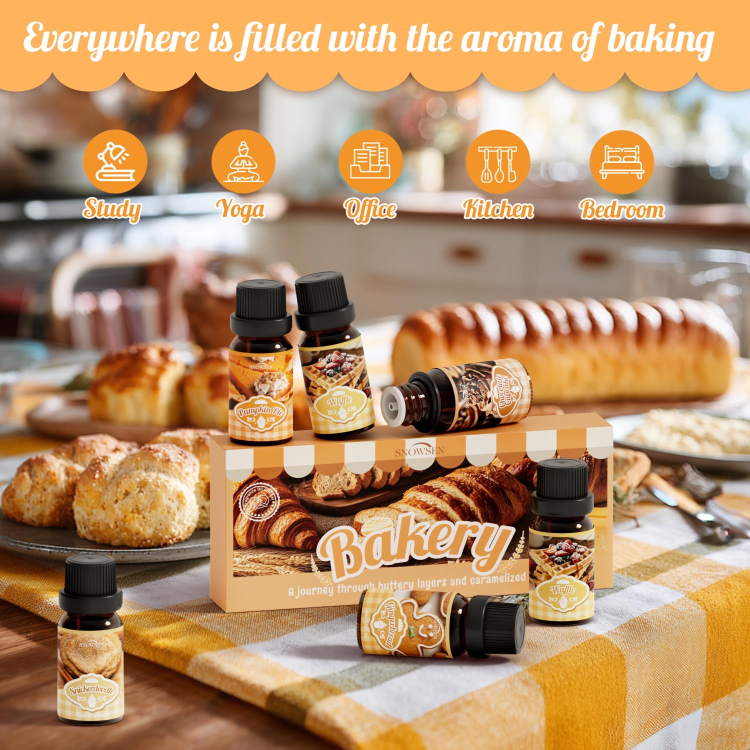 SNOWSEN Dessert Fragrance Oil bottle with Coffee Cake scent