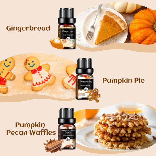 Pumpkin Pie fragrance oil 10ml bottle close-up