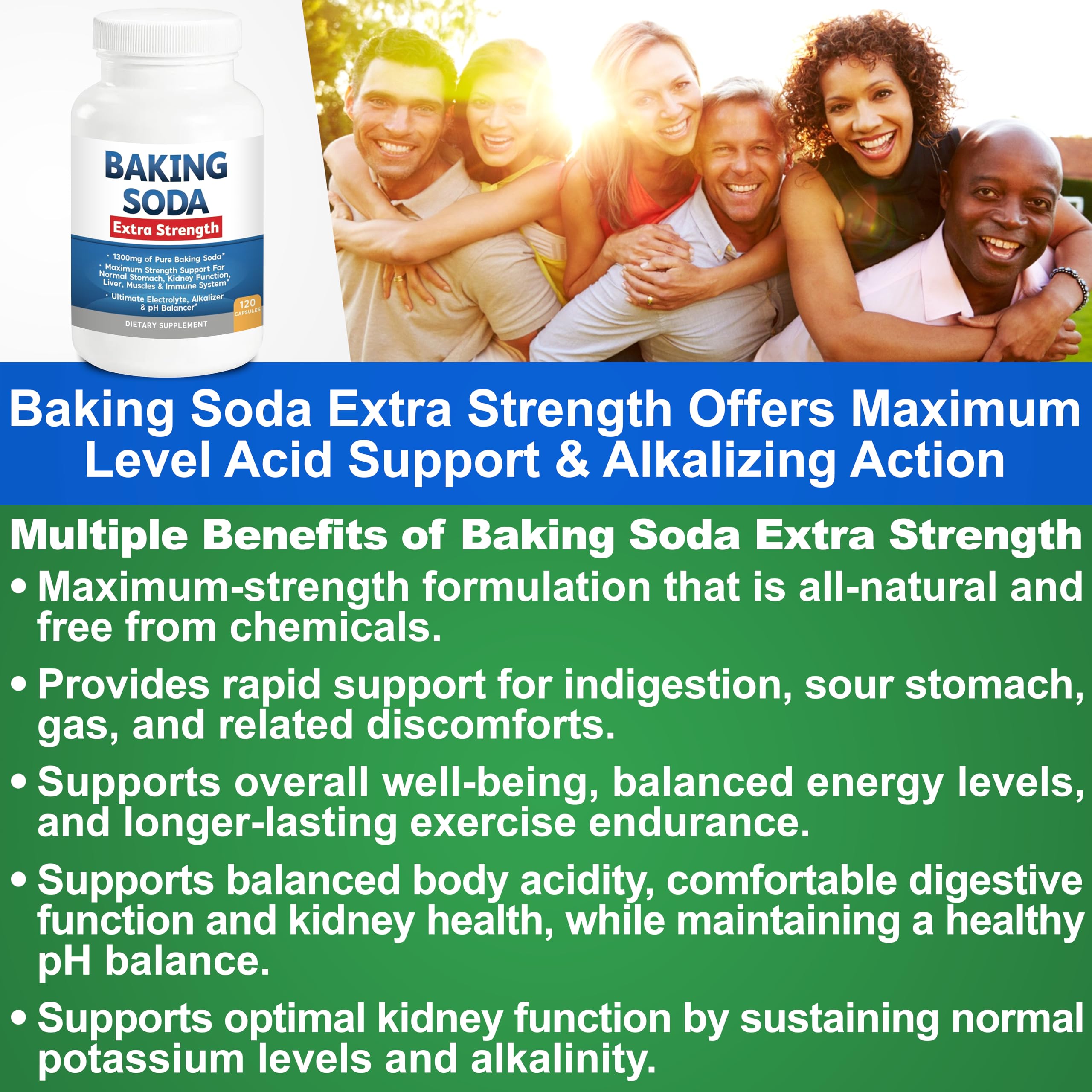 1300mg baking soda alkalizer capsule – image 05
