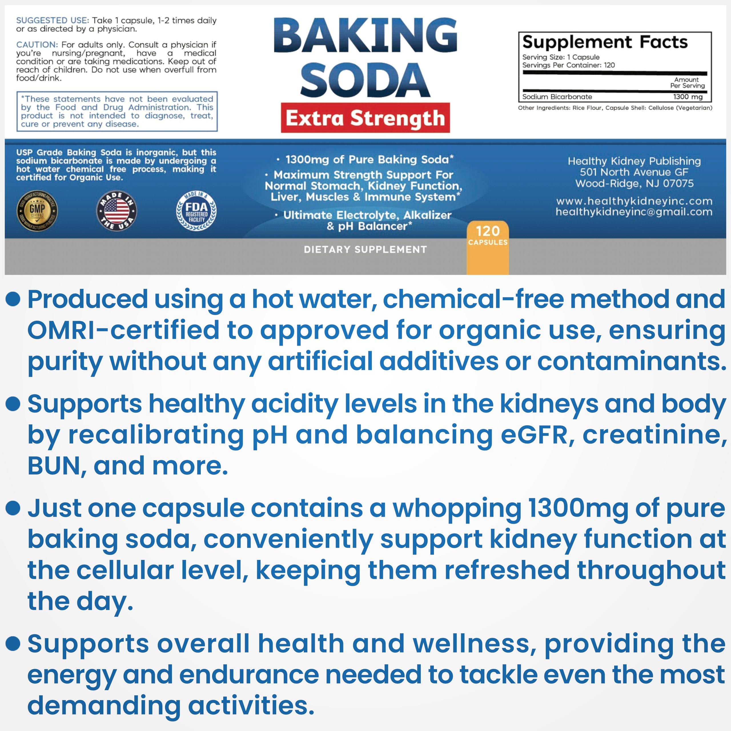 Baking soda capsules in vegan veggie capsule – image 06