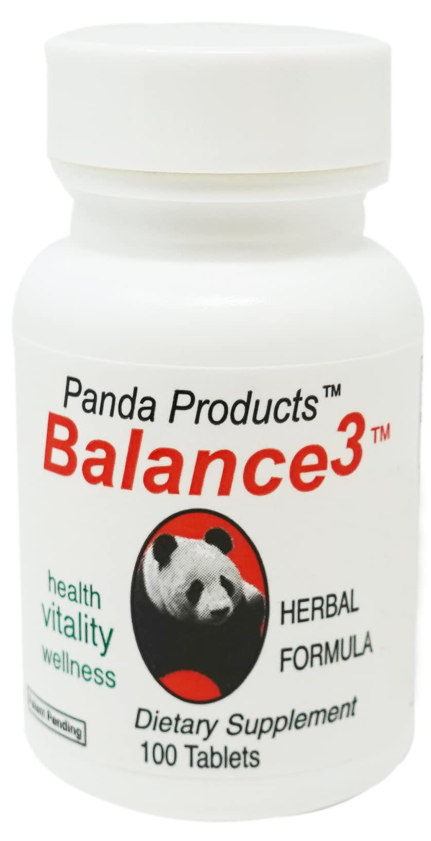 Balance 3 herbal formula bottle label