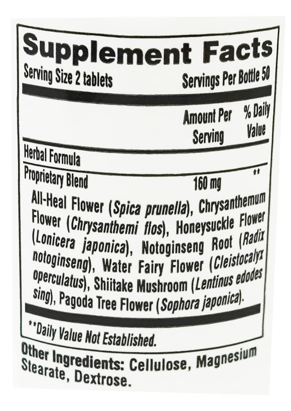 Herbal supplement capsules for Balance 3