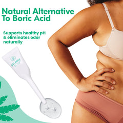 Balance Activ Odor Relief applicator imagery highlights precise, comfortable application.