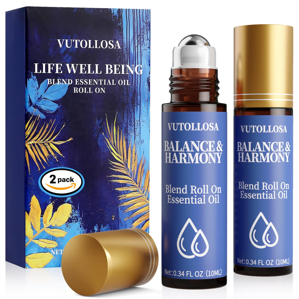 Two Balance & Harmony Essential Oil Roll-On bottles in a 2-pack