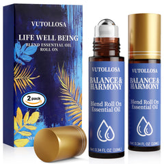 Two Balance & Harmony Essential Oil Roll-On bottles in a 2-pack