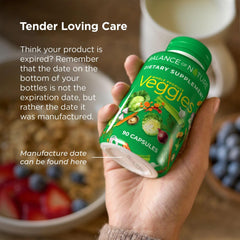 Balance of Nature capsules in hand demonstrating easy daily supplementation