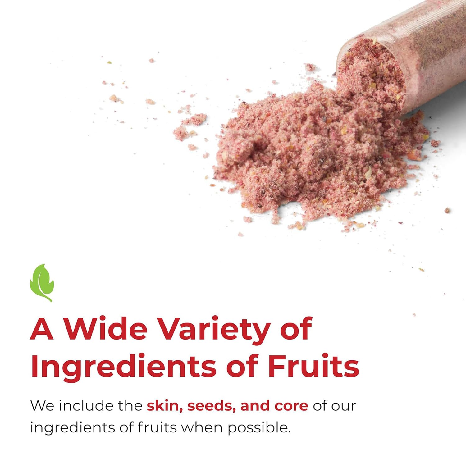 Vacuum-cold processing of Balance of Nature fruits ingredients