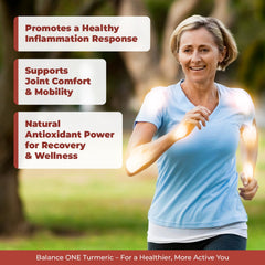 Balance ONE Turmeric 1000mg bottle product shot